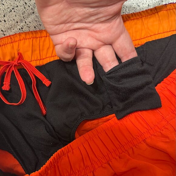 Xersion Orange and Purple Run Shorts With Liner - Picture 7 of 12